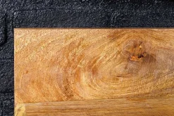 Massives Wandregal MAKASSAR 80cm natur Mangoholz handmade