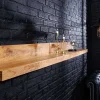 Massives Wandregal MAKASSAR 110cm natur Mangoholz handmade
