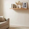 Massives Wandregal PURE 60cm Mango natur cream finish Mangoholz Steckregal