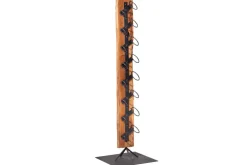 Massives Weinregal BARRACUDA 140cm Teakholz rustikaler Flaschenhalter