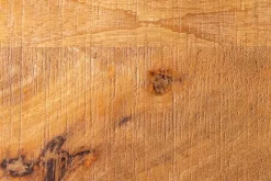 Massivholz Beistelltisch GASTON 65cm natur Mangoholz Metall schwarz handmade