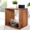 Massivholz Beistelltisch MAKASSAR 45cm braun Sheesham stone finish Regal handmade