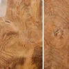 Massivholz Beistelltisch MOLAR 30cm Hocker Teak Block aus einem Stück gefertigt
