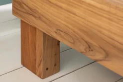 Massivholz Bett AMAZONAS 180x200cm Akazie Baumkante natur Doppelbett