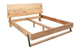 Massivholz Bett AMAZONAS 180x200cm Akazie Baumkante natur Doppelbett