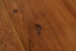 Massivholz Couchtisch MAMMUT 110cm Akazie Baumkante honey finish 3,5cm Tischplatte