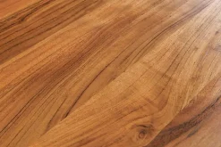 Massivholz Couchtisch MAMMUT 110cm Akazie schwarz 3,5cm Tischplatte Baumkante