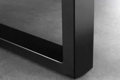 Massivholz Esstisch MAMMUT 200cm Akazie U-Gestell schwarz Metall Baumkante