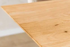 Massivholz Esstisch WILD OAK 200cm natur Wildeiche Schweizer Kante Sterngestell