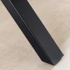 Massivholz Esstisch WILD OAK 200cm natur schwarz Wildeiche Baumkante geölt X-Gestell