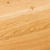 Massivholz Esstisch WILD OAK 200cm natur Wildeiche Schweizer Kante Edelstahl U-Gestell