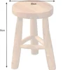 Massivholz Hocker BALI 45cm natur rund Teakholz Beistelltisch Sitzhocker Nachttisch