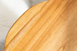 Massivholz Hocker BALI 45cm natur rund Teakholz Beistelltisch Sitzhocker Nachttisch