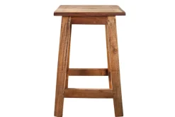 Massivholz Hocker JAKARTA 50cm recycelt Beistelltisch Sitzhocker