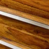 Massivholz Kommode PURE 100cm braun stone finish Sheesham mit vier Schubladen