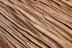 Massivholz Konsolentisch BARRACUDA 140cm braun Teakholz silber Edelstahl verchromt mit Schubladen