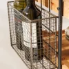 Massivholz Servierwagen SEVEN SEAS 80cm natur Küchenwagen Metall mit Rollen
