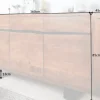 Massivholz Sideboard MAMMUT 160cm Akazie honey finish Metall Baumkante mit Schubladen