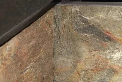 Massivholz Sideboard MOUNTAIN SOUL 175cm grau grün Naturstein Akazie schwarz