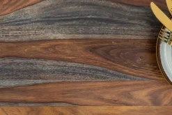 Massivholz Sideboard RELIEF 160cm Sheesham grau smoke finish Kommode mit Schubladen