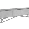 Massivholz TV Lowboard MOUNTAIN SOUL 200cm echter Naturstein Akazie schwarz hängend / stehend