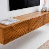 Massivholz TV-Bank SCORPION 160cm braun Mango Lowboard Hängeschrank