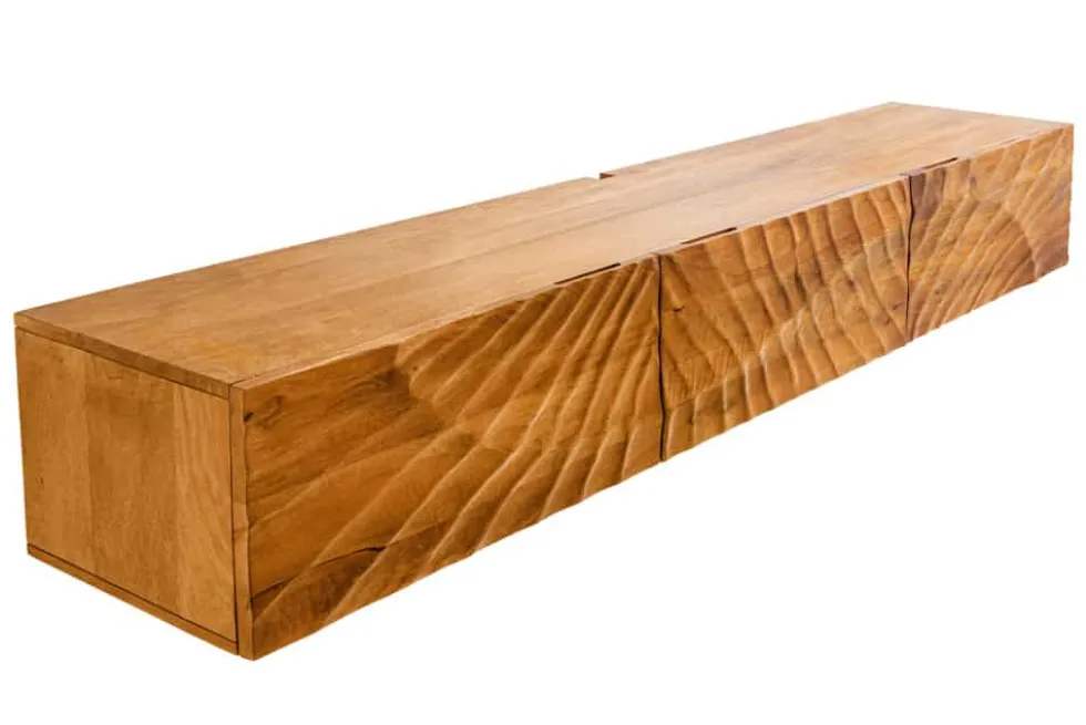Massivholz TV-Bank SCORPION 160cm braun Mango Lowboard Hängeschrank