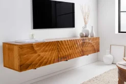 Massivholz TV-Bank SCORPION 160cm braun Mango Lowboard Hängeschrank