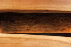 Massivholz TV-Lowboard GRAND ACACIA 180cm braun Akazie mit LED-Beleuchtung Baumkante