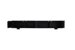 Massivholz TV-Lowboard MOUNTAIN SOUL 200cm Akazie grün bronze hängend Naturstein schwarz