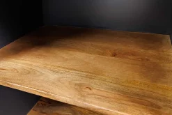 Massivholz Weinregal SEVEN SEAS 180cm anthrazit natur Mango Flaschenregal
