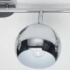 Moderne Deckenleuchte BUBBLE 105cm silber Chrom Pendelleuchte