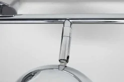 Moderne Deckenleuchte BUBBLE 105cm silber Chrom Pendelleuchte