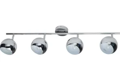 Moderne Deckenleuchte BUBBLE 105cm silber Chrom Pendelleuchte
