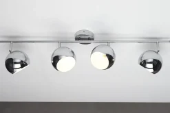Moderne Deckenleuchte BUBBLE 105cm silber Chrom Pendelleuchte