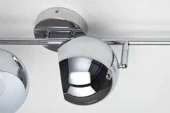 Moderne Deckenleuchte BUBBLE 105cm silber Chrom Pendelleuchte