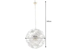 Moderne Design Hängeleuchte INFINITY HOME 65cm Glas gold Pendelleuchte