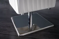 Moderne Design Stehlampe PARIS 160cm weiß Plissee Schirm Stehleuchte