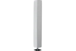 Moderne Design Stehlampe PARIS 160cm weiß Plissee Schirm Stehleuchte