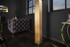 Moderne Designer Stehlampe PARIS 120cm gold Stehleuchte