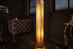 Moderne Designer Stehlampe PARIS 120cm gold Stehleuchte