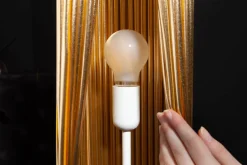 Moderne Designer Stehlampe PARIS 120cm gold Stehleuchte