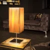 Moderne Designer Tischlampe PARIS 43cm gold Tischleuchte