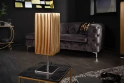 Moderne Designer Tischlampe PARIS 43cm gold Tischleuchte