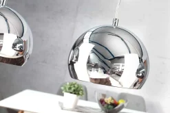 Moderne 3er Hängeleuchte CHROMAGON Chrom Kugelleuchte