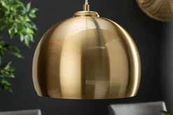 Moderne Hängeleuchte GOLDEN BALL 30cm gold Hängelampe höhenverstellbar