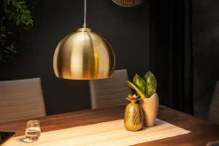 Moderne Hängeleuchte GOLDEN BALL 30cm gold Hängelampe höhenverstellbar
