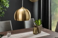 Moderne Hängeleuchte GOLDEN BALL 30cm gold Hängelampe höhenverstellbar