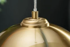 Moderne Hängeleuchte GOLDEN BALL 30cm gold Hängelampe höhenverstellbar