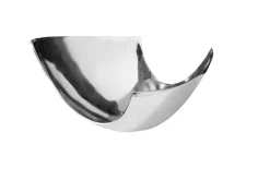 Moderne Schale ABSTRACT 24cm Aluminium poliert Dekoration